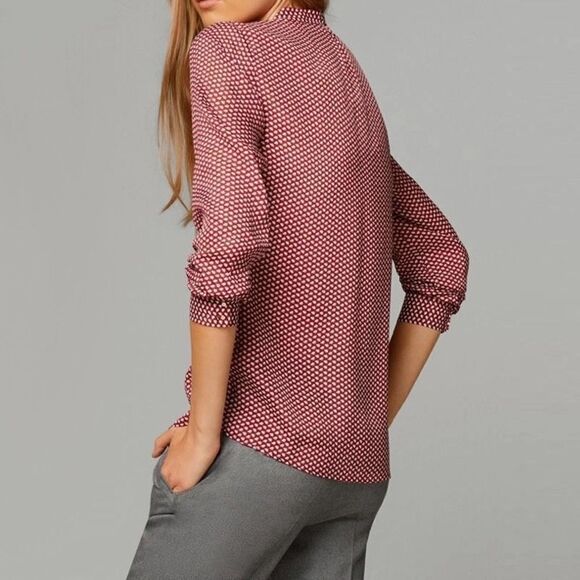 -Women's Mandarin Collar Long Sleeve Button Down Top NWOT - Picture 2 of 5